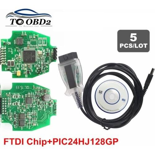 5PCS/LOT V2.3.8 OBD2 Code Reader ELS27 FORScan Works For Mazda/for Lincoln/for Mercury Green PCB FTDI MicroChip+PIC24HJ128GP