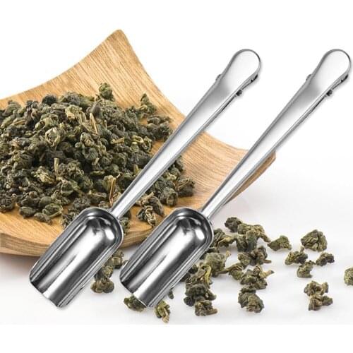 55B 1PC Tea Shovel Stainless Steel Simple Spatula Tea Set Accessories Coffee Bean Powder Spatula Tea Tool Tea Set Accessories
