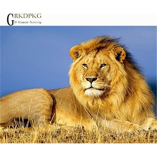5d DIY diamond painting lion king gift full square diamond embroidery Cross stitch pictures of rhinestones Wedding decoration