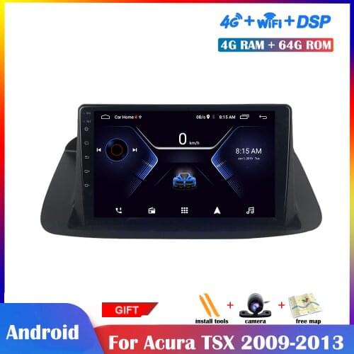 9 inch Android Multimedia Player For Acura TSX 2009 2010 2011 2012 2013 IPS Car Screen Radio Stereo Bluetooth GPS Navigation