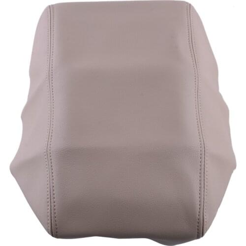Car Beige Front Center Console Lid Armrest Box Cover Skin PU Accessories Fit for Nissan Maxima 2009 2010 2011 2012 2013 2014