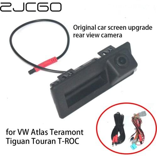 ZJCGO Car Rear View Reverse Back Up Parking Upgrade OEM Factory Camera for Volkswagen VW Atlas Teramont Tiguan Touran T-ROC TROC