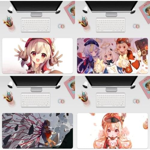 Klee Genshin Impact Large Keyboard Cover Non-Slip Rubber Base Computer Carpet Desk Mat PC Game Mouse Pad