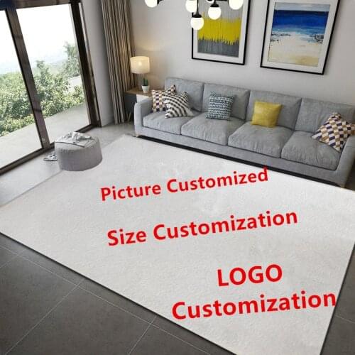 Customized Logo Big Carpets for Living Room bedroom Large Area Rug Custom Home Hallway Floor Mat Custom Kids Room Christmas Gift