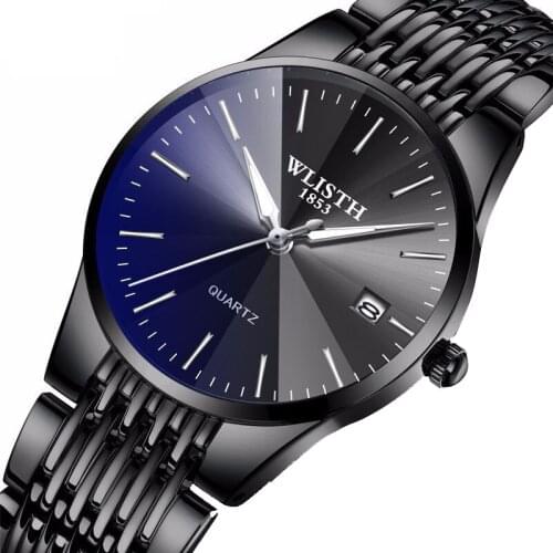 Relojes Hombre 2021 Men Watches Top Brand Luxury Stainless Steel Quartz Watch Men Waterproof Calendar Male Clock Montre Homme