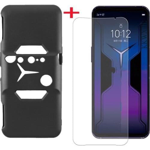 For Lenovo Legion Duel 2 (Legion 2 Pro) Case Cover TPU Soft Silicone Screen Protective Tempered Glass On Duel2 Legion2 2Pro