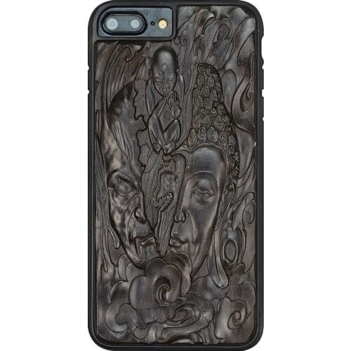 3D Carved Wood Case for iPhone 12 11 pro max 6 6s 7 8 Plus X case Relief Soft TPU silicone cover for iPhone XR XS Max Coque