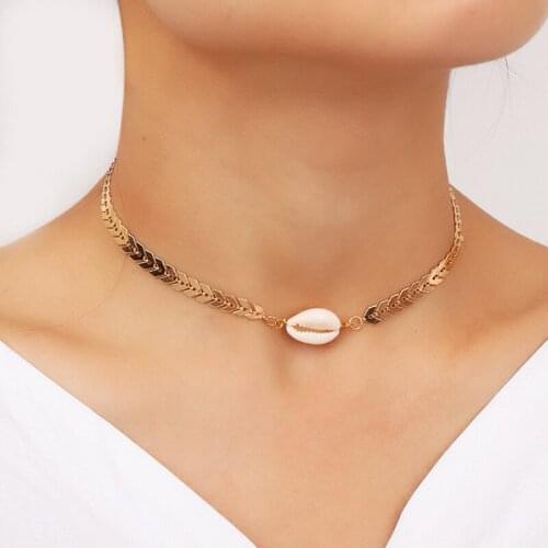 Personality Simple Pearl Choker Necklace Womens Charming Gold Tassel Pendant Collares Chain Fashion Ladies Wedding Jewelry