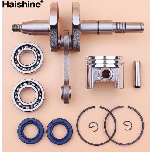 Crankshaft Crank Bearing Oil Seal & 37mm Piston Ring Kit Fit STIHL MS170 MS 170 017 Chainsaw Engine Motor Parts