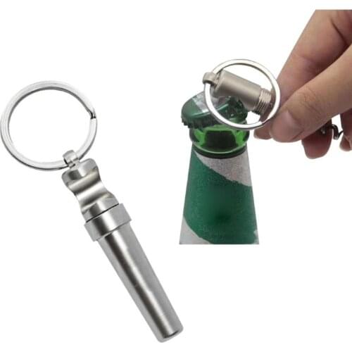 Multifunctional Zinc Alloy 3 In 1 Bottle Opener Keychain Outdoor Portable Mini Wine Beer Can Opener Keychain Jewelry
