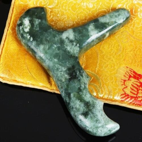 2021 New Natural Jade Stone Trigger Point Handheld Foot Massager Therapy Pain Relief Tool