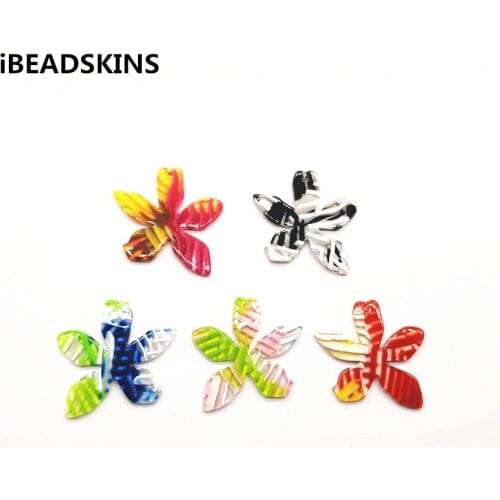 New arrival! 37x37mm 50pcs acetic acid stripe starfish-shape charm for Earring accessories,Earring parts,Jewelry Findings