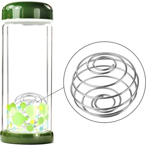 New Stainless Steel Mixing Ball Protein Mixer Shaker Bottle Cup Wire Ball Fitness Bottle Creative Mixing Bar Drink Gadgets