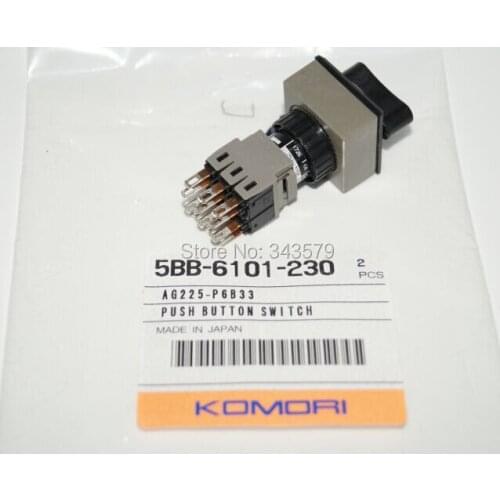 Komori original push button switch,5BB-6101-230,AG225-P6B33,Komori original parts