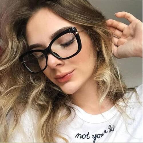 Clear Fashion Square Eyeglasses Luxury Brand Designer Transparent Glasses Women Spectical Frame Clear Lens Sexy Glasses oculos