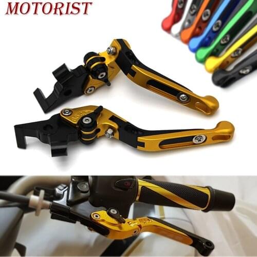Motorist High Quality Motorcycle Adjustable Folding Extendable Brake Clutch Lever For YAMAHA XT660Z XT 660Z 660 Z with logo