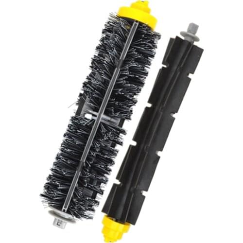1 Pair Bristles+Flexible Brushes For iRobot Roomba 600 700 Series 650 630 660 770 780 790 Vacuum Cleaner Replacement Spare Parts