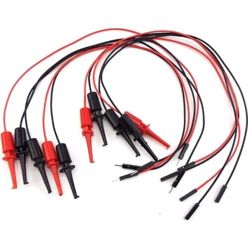 Test Hook With Male female Head Dupont Line Transistor Tester Hook For Electrical Hook Type Test Clip Instrumentation