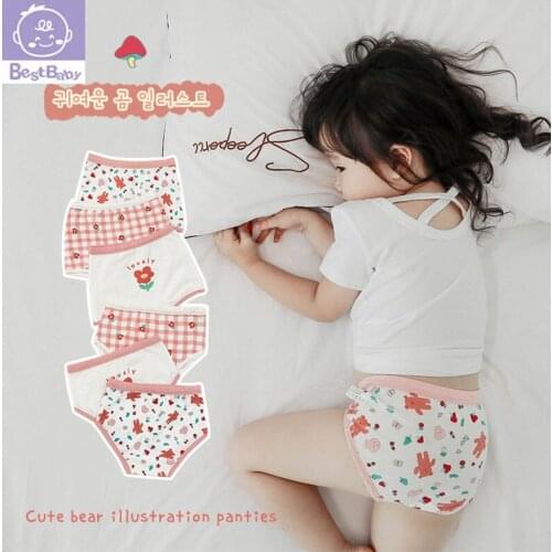 Best Baby New 3 Piece Kids Girl Boys Underwear Cartoon Childrens Shorts Panties for Baby Boy Boxers Underpants Cute Cartoo