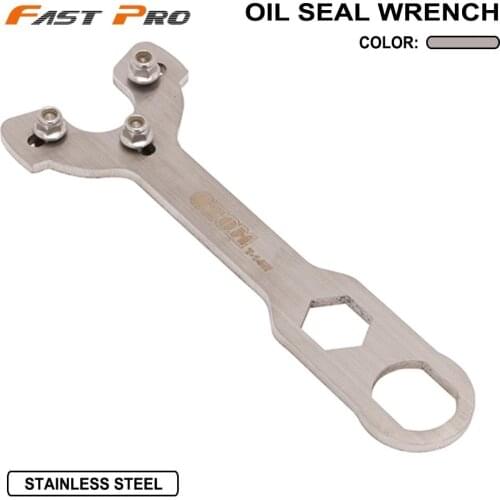Motorcycle Universal Adjustment Wrench Tool Rear Shock Absorber Oil Seal Seat Remove Spanner For Dirt Bike Quad Bike ATV