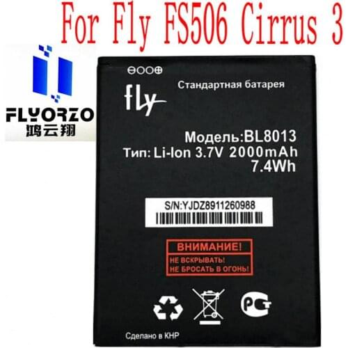 High Quality 2000mAh BL8013 Battery For Fly FS506 Cirrus 3 Mobile Phone