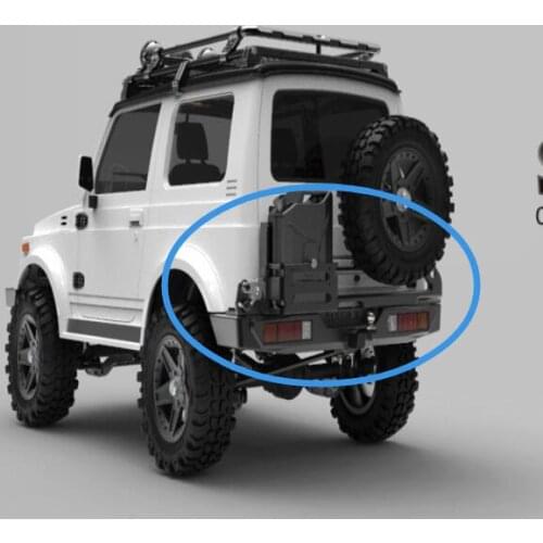 Rear metal BUMPER for Capo samurai SIXER CD15828 Jimny Samurai 1/6 Soldier Carrier rock CRAWLER car