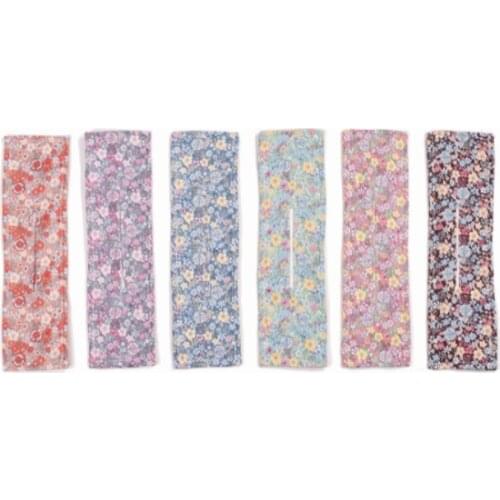 Women Fashion Fabric Hair Bands hair rope Summer Knotted Wire Headband Print Hairpin