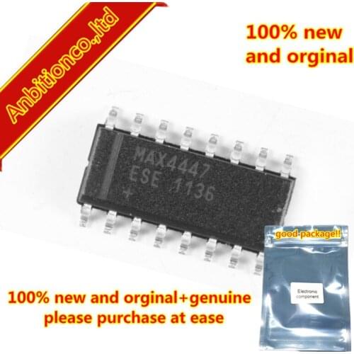 2pcs 100% new original MAX4447ESE 6500V/us, Wideband, High-Output-Current, Single- Ended-to-Differential Line Drivers in stock