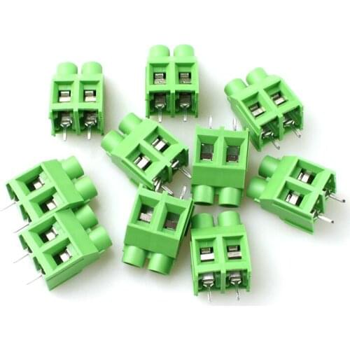 2pcs Welding terminals of spliceable direct welding green PCB circuit board YB912-762