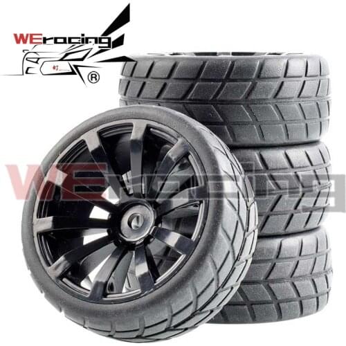 4PCS 1/10 HSP Tire Wheel Hub Tires 64mm Diameter Super Soft Strong Grip Racing Tires Tyre for RC Car HSP 94123 Sakura D3D4 DIY