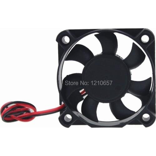 5 Pieces LOT Gdstime DC 12V 5010 5cm 50mm 50x50x10mm Brushless Computer Cooling Cooler Case Fan 2Pin 7 Blades