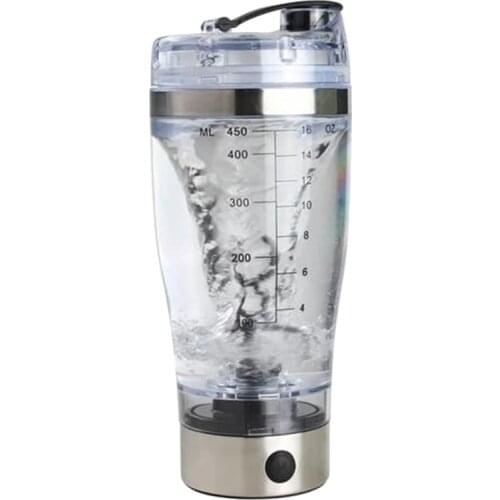 450Ml Electric Protein Shaker Usb Shaker Bottles Milk Coffee Blender Water Bottle Movement Vortex Tornado Smart Mixer