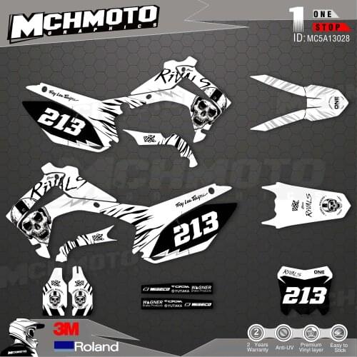 Customized Team Graphics Backgrounds Decals 3M Custom Stickers For 14-17CRF250R 13-16CRF450R