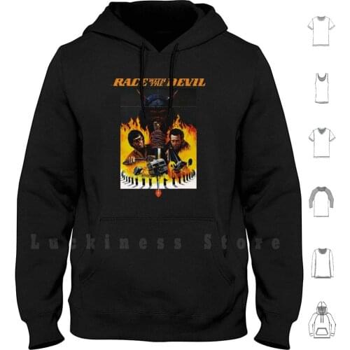 Race With The Devil Shirt! Hoodie Long Sleeve Race With The Devil Occult Cult Film Satanic Horror Movie Vintage