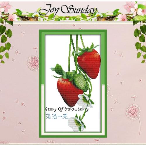 Story of Strawberry Patterns Counted Cross Stitch 11CT 14CT Cross Stitch Set Chinese Cross-stitch Kit Embroidery Needlework