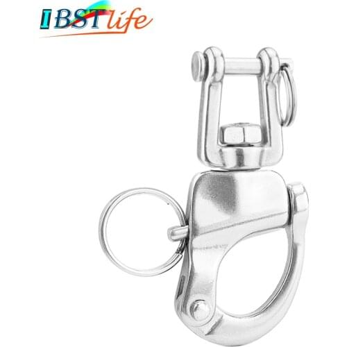316 Stainless Steel Swivel Shackle Quick Release Boat Anchor Chain Eye Shackle Swivel Snap Hook for Marine Architectura