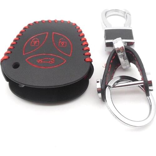 Top Leather Key Cover for LADA Priora Sedan sport Largus Kalina Uncut Granta Vesta X-Ray , Auto Fob Case Shell Keychain Keybag