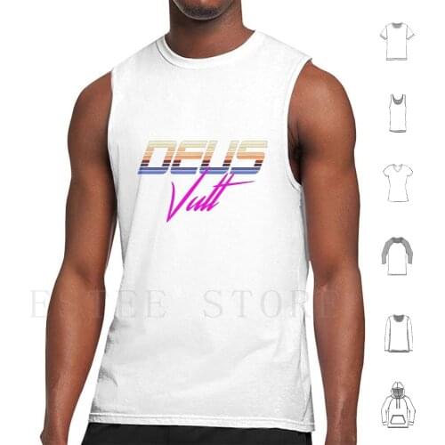 Vult-Synthwave Tank Tops Vest Sleeveless Crusading Catholics Christians Vult Medieval Kingdoms Heaven God Cross Religion