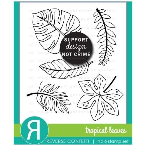 Metal cutting dies and stamp Tropical Leaves mold card Scrapbook paper craft knife mould blade punch stencils