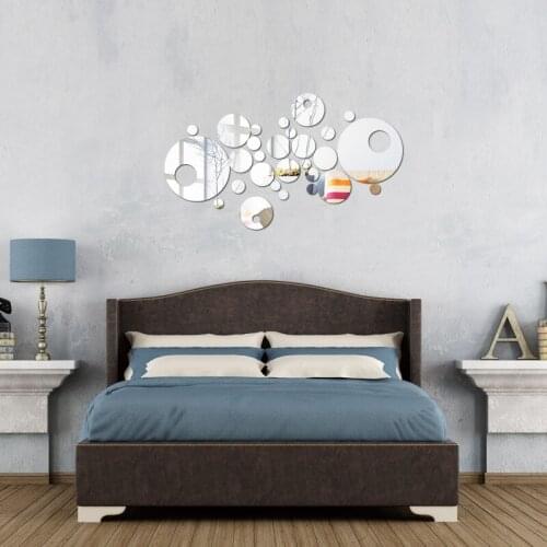 Fashion wall sticker acrylic 3d still life home decor room decoration mirror stickers diy living room wall art