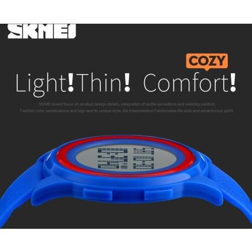 SKMEI Men Women LED Digital Wristwatches Relogio Masculino Feminino Waterproof Sport ultra thin Fashion Simple Dial Mens Watches