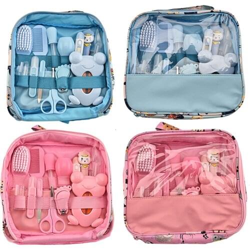 Baby hygiene kit grooming and health kits baby care kit Nose Cleaner Safety Tools For Newborn Hygiene Kits Grooming Set bag