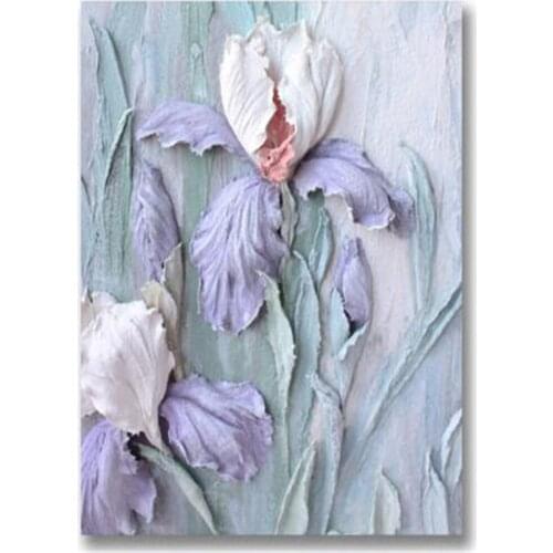 Flowers Art Rose Peony DIY Cross Stitch 11CT Embroidery Kits Craft Needlework Set Printed Canvas Cotton Thread Home Design