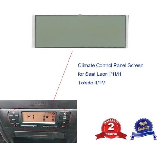 Climate Control Panel LCD Display Screen For Seat Leon Toledo ACC Unit Air Conditioning Pixel Repair