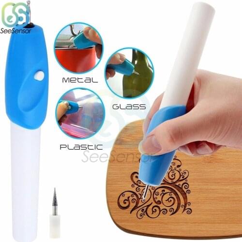 Portable Diy Electric Jewellery Metal Plastic Glass Wood Engraver Pen Engraving Pen Carve Tools
