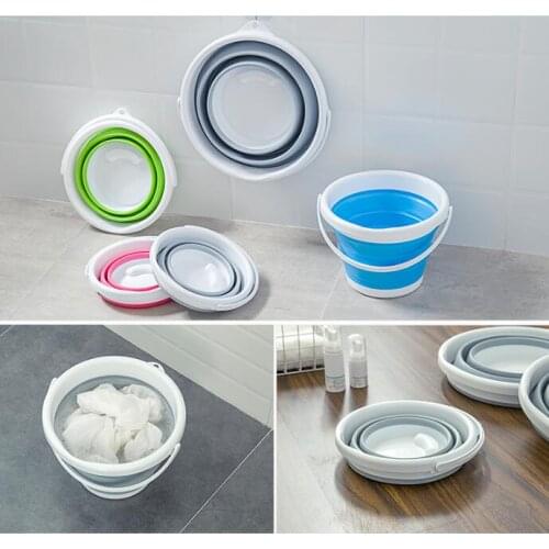 Folding 10L Bucket for Fishing Promotion Car Wash Outdoor Fishing Supplies Portable Camping household products z6