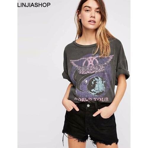 Casual Cotton Tshirt O Neck Half Sleeve Cartoon Streetwear Holiday Summer Tops Women 2019 Bloggers Style Designer Female Vestido