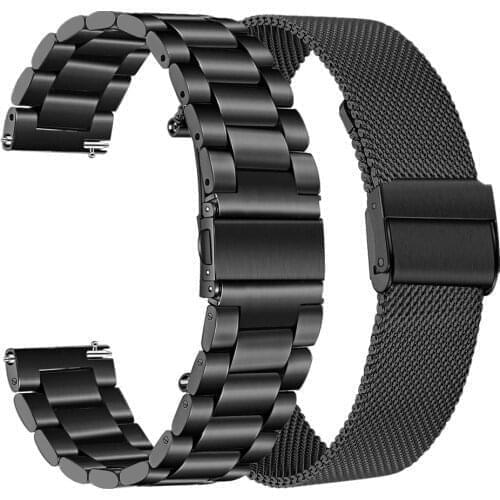 Stainless Steel Strap For Huawei GT 2／Honor Magic 2 42mm 46mm WatchBand Metal WristBand For Huawei GT 2e／GT 2 Pro Bracelet