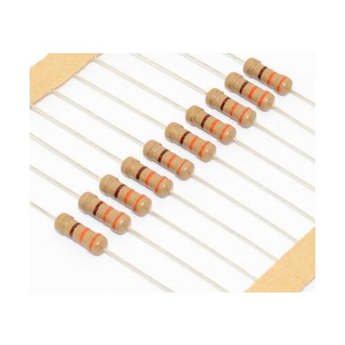 CF 1W 5% On Tape 0.1-0.91R 0R 1R-10M Carbon Film Resistor x 1000PCS