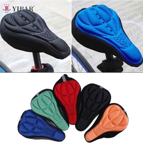 1Pc Bike moto Cycling ThickenedComfort Ultra Soft Silicone 3D Gel Pad Cushion Cover Bicycle moto Saddle Seat